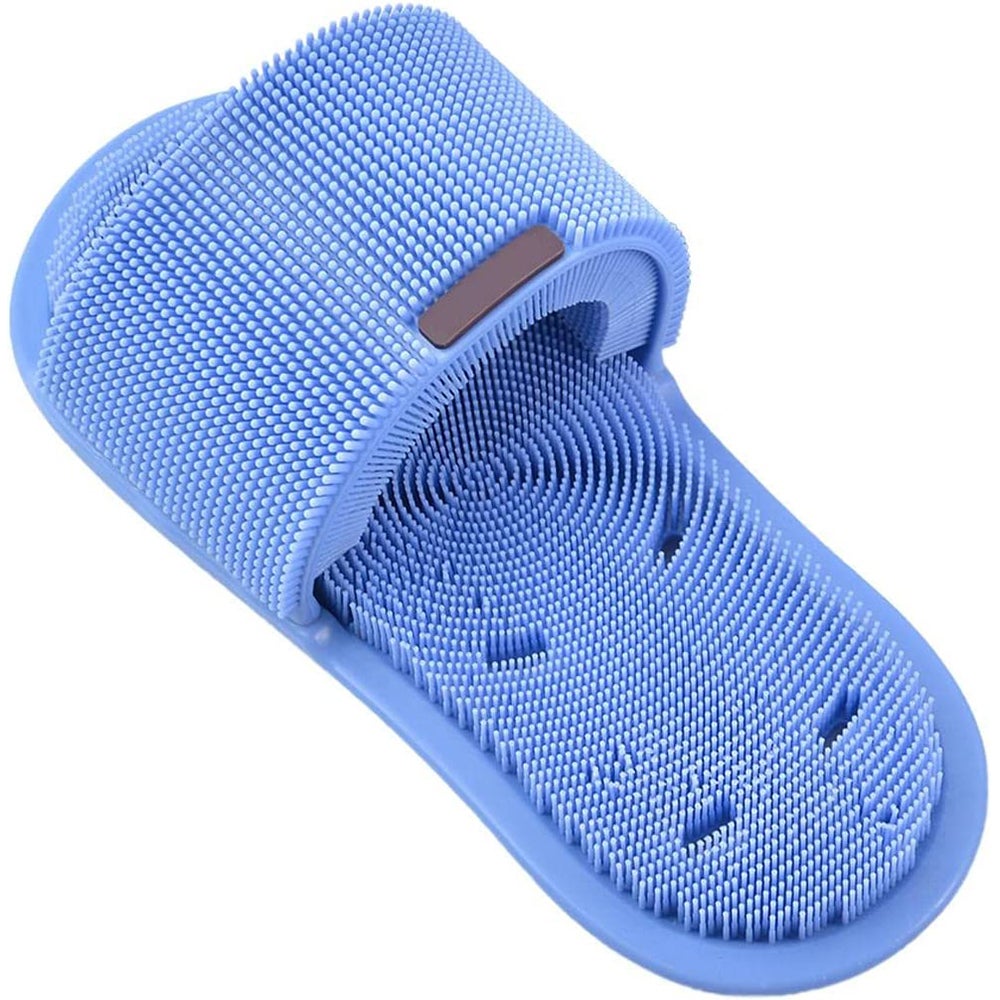 Exfoliating Shower Feet Foot Scrubber Massager Cleaner Washer Slipper Brush