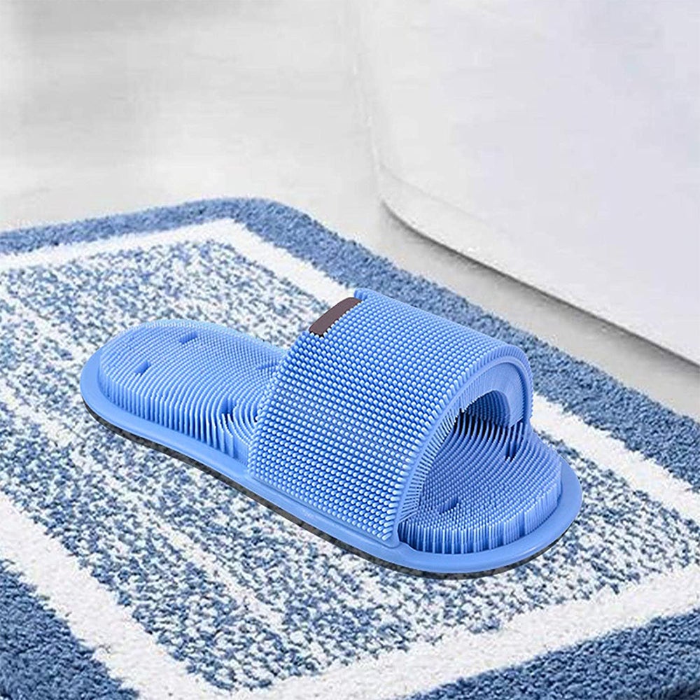 Exfoliating Shower Feet Foot Scrubber Massager Cleaner Washer Slipper Brush