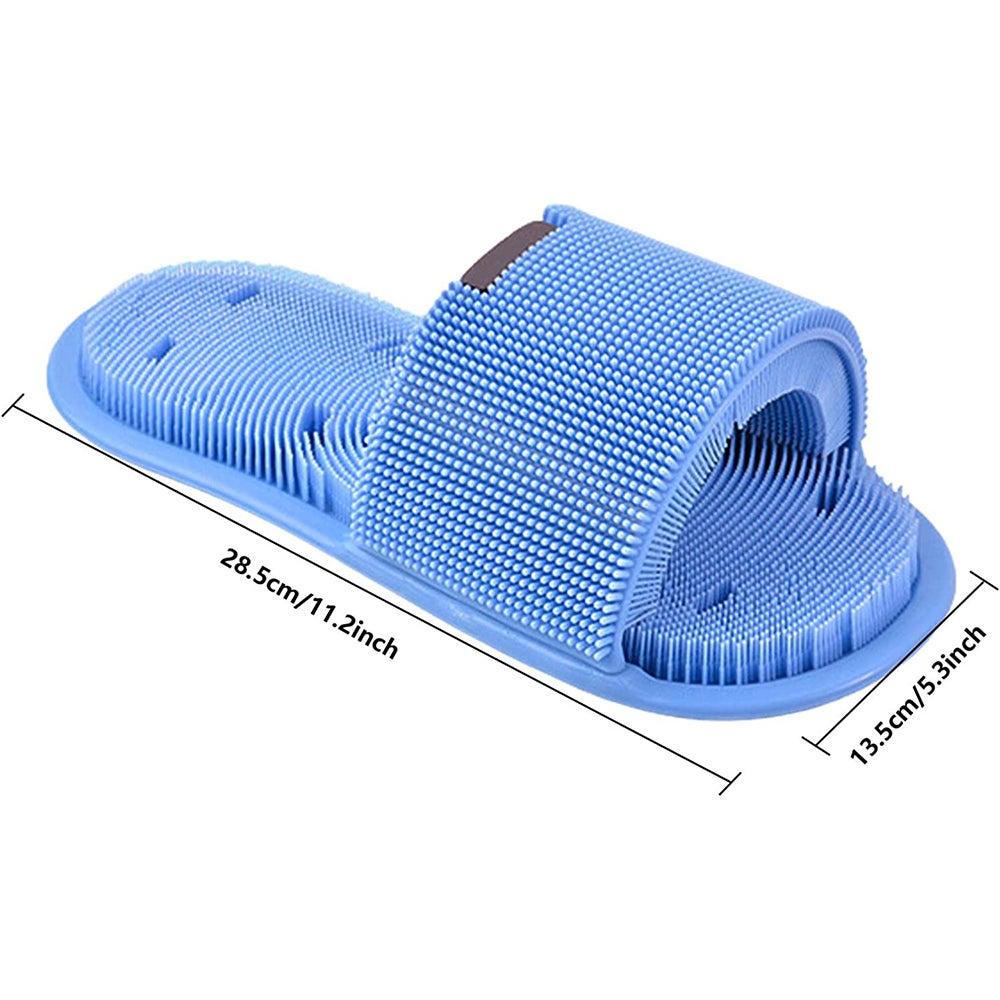 Exfoliating Shower Feet Foot Scrubber Massager Cleaner Washer Slipper Brush
