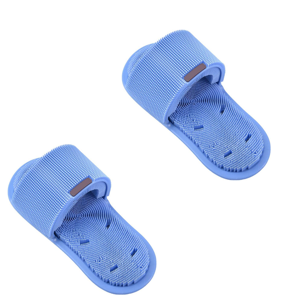 Exfoliating Shower Feet Foot Scrubber Massager Cleaner Washer Slipper Brush