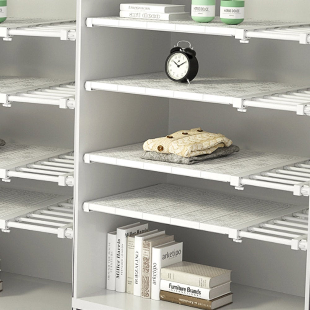 Expandable Separator Storage Rack Shelf Adjustable Durable Wardrobe Organiser