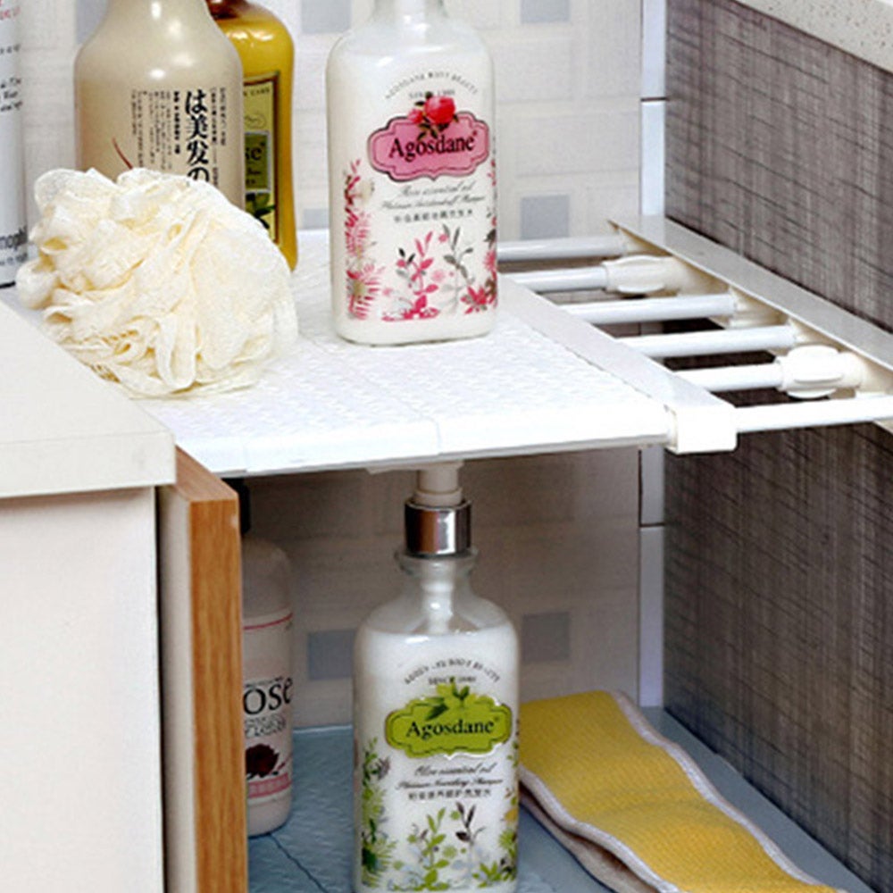 Expandable Separator Storage Rack Shelf Adjustable Durable Wardrobe Organiser