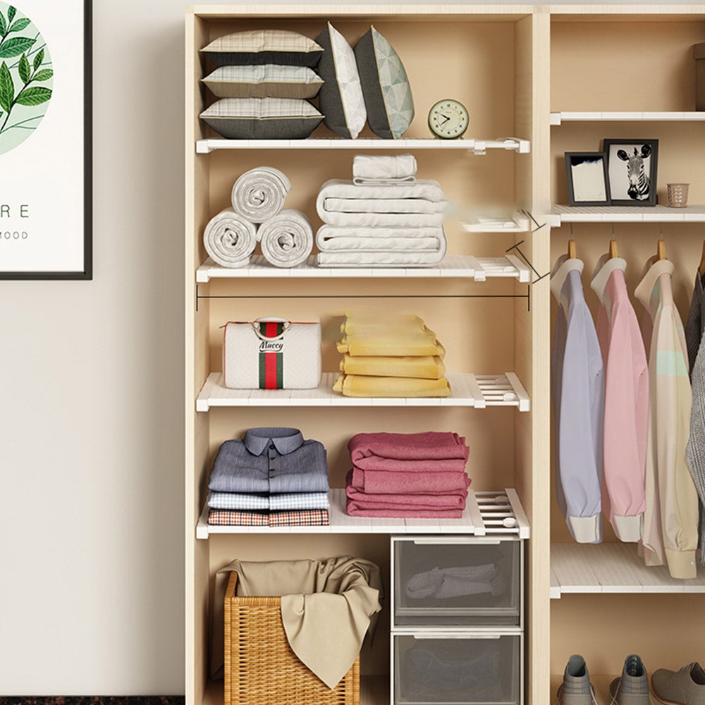 Expandable Separator Storage Rack Shelf Adjustable Durable Wardrobe Organiser