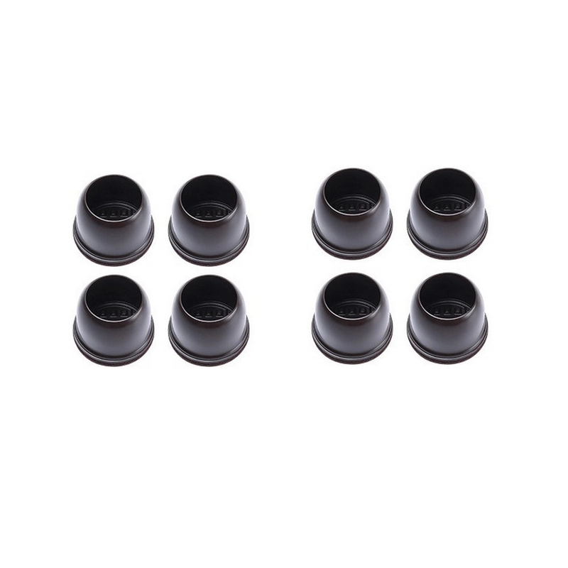 8 Pieces Extra Silicone Chair Leg Floor Protectors With Wrapped Felt Sizes Shape