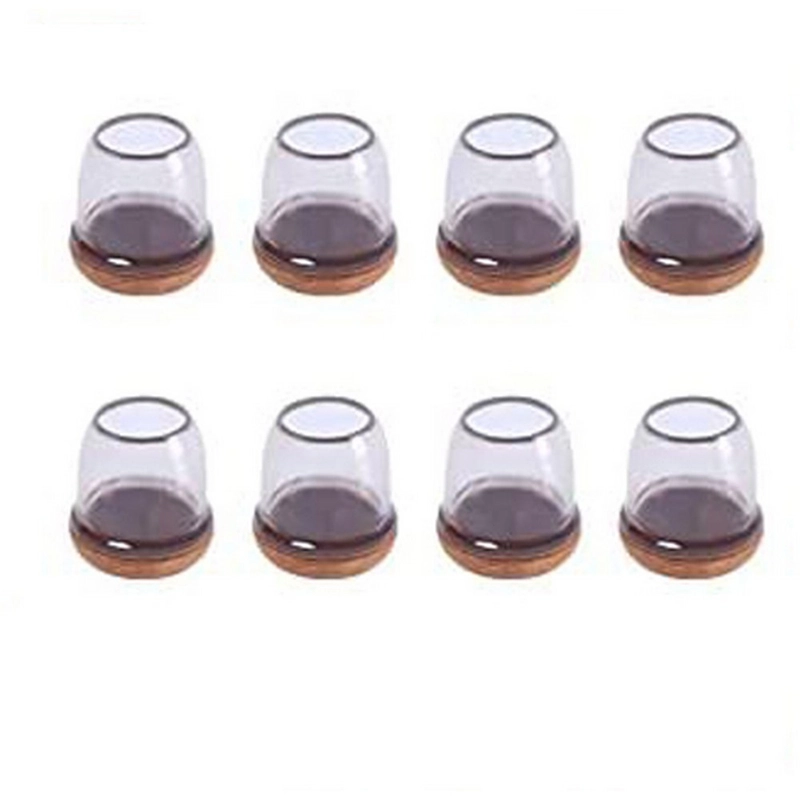 8 Pieces Extra Silicone Chair Leg Floor Protectors With Wrapped Felt Sizes Shape