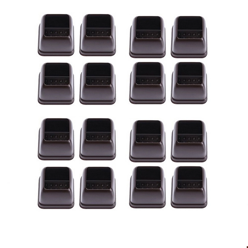 8 Pieces Extra Silicone Chair Leg Floor Protectors With Wrapped Felt Sizes Shape