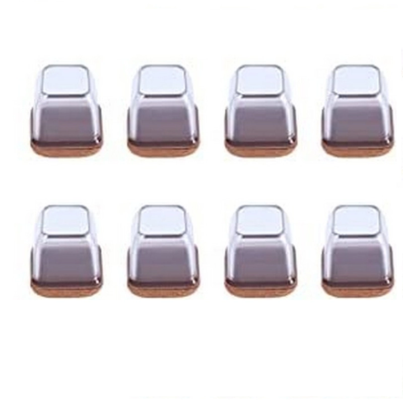 8 Pieces Extra Silicone Chair Leg Floor Protectors With Wrapped Felt Sizes Shape