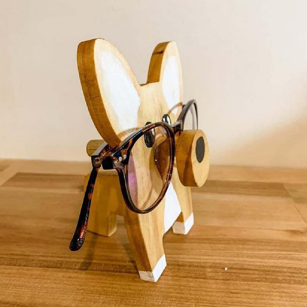 Eyeglasses Holder Eyes Glasses Display Stand Animal Wooden Home Decor