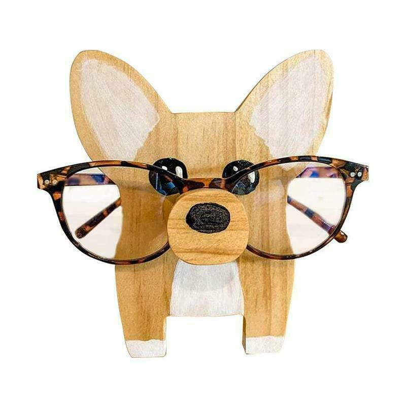 Eyeglasses Holder Eyes Glasses Display Stand Animal Wooden Home Decor