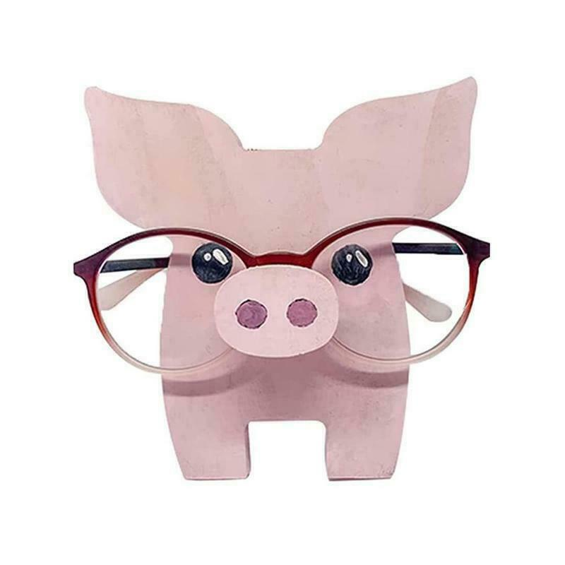 Eyeglasses Holder Eyes Glasses Display Stand Animal Wooden Home Decor