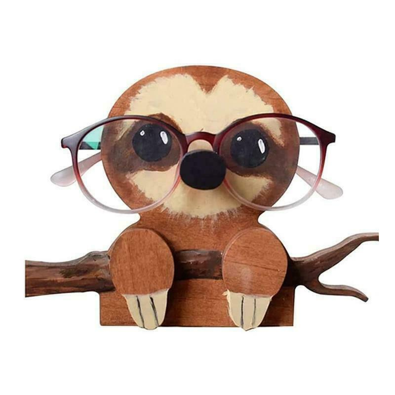 Eyeglasses Holder Eyes Glasses Display Stand Animal Wooden Home Decor