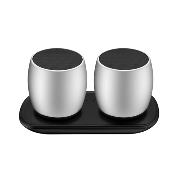 F1 Aluminium Alloy Stereo Wireless Bluetooth Speaker With Charging Dock Support Hands Free