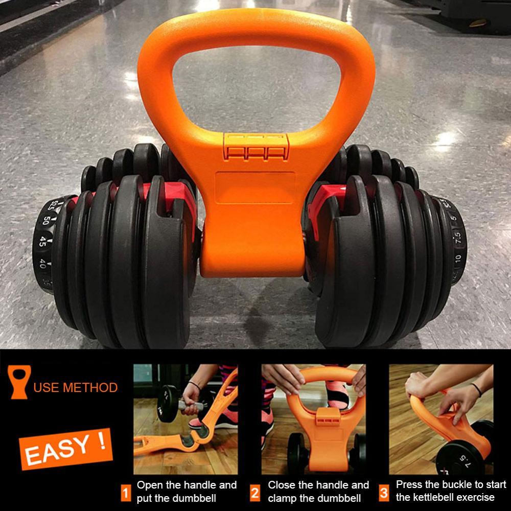 Dumbbell Clip Fitness Training Weights Handle Portable Exercise Equipment
