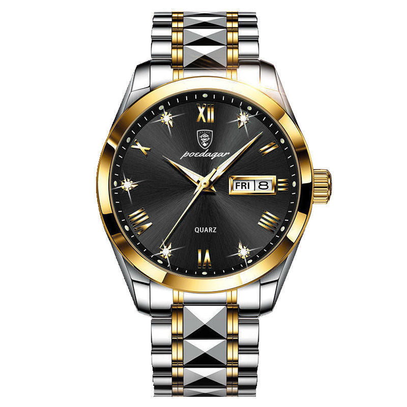 Veile Studios Waterproof Luminous Double Calendar Men's Wrist Watch Jewelry