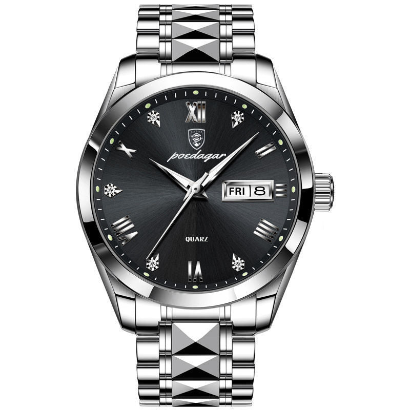 Veile Studios Waterproof Luminous Double Calendar Men's Wrist Watch Jewelry
