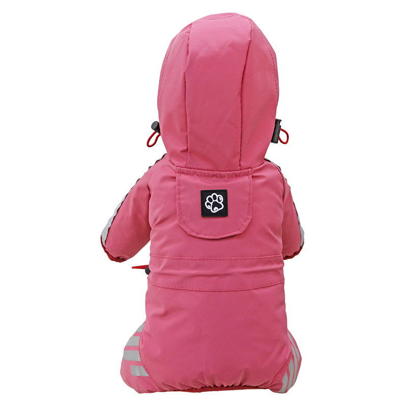 Dog Raincoat Full Package Four Feet Waterproof Cape Pet Products