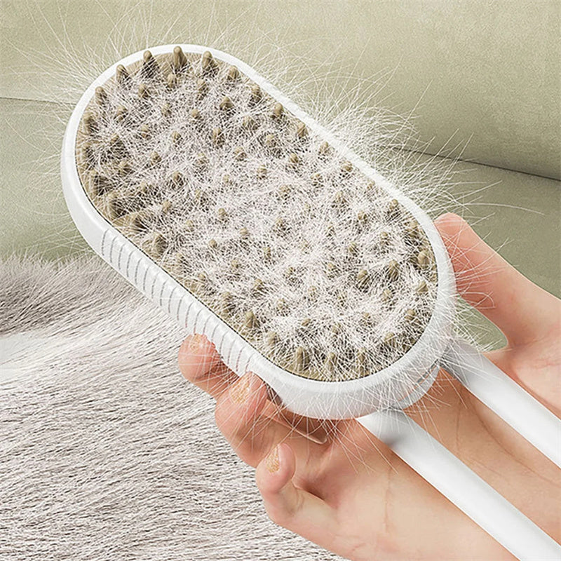 Cat Steam Brush Steamy Dog 3 In 1 Electric Spray Hair Brushes For