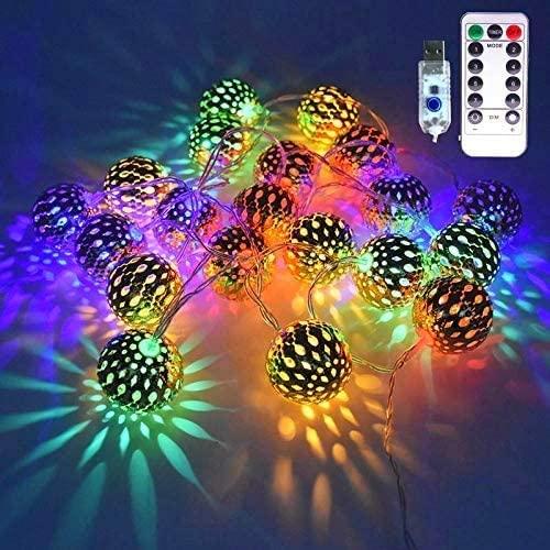20 Led 3M Metal Ball String Lights Decorative Fairy