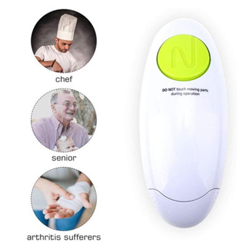 Electric One Push Battery Powered Jar Lid Opener Kitchen Gadget