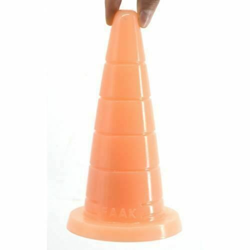 Faak 16.3Cm 7Inch Wizard Hat Dildo Dong Rubber Sex Toy 6.8Cm Thick Butt Plug Flesh - Flesh