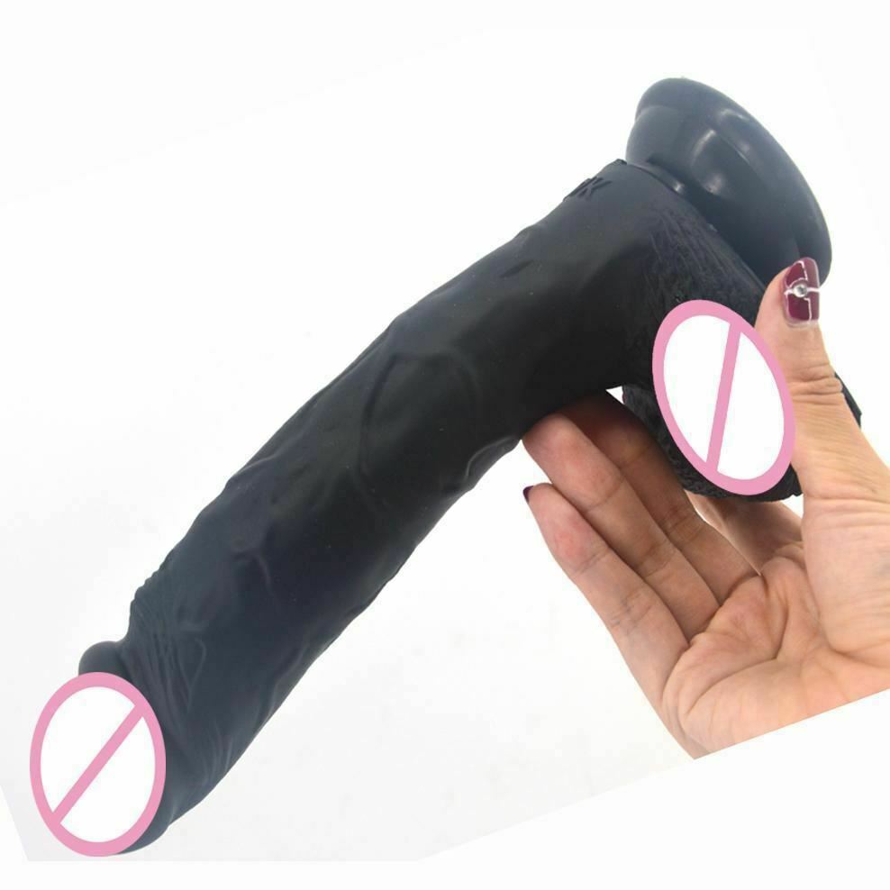 23Cm Silicone Realistic Dildo Butt Plug Anal Pink