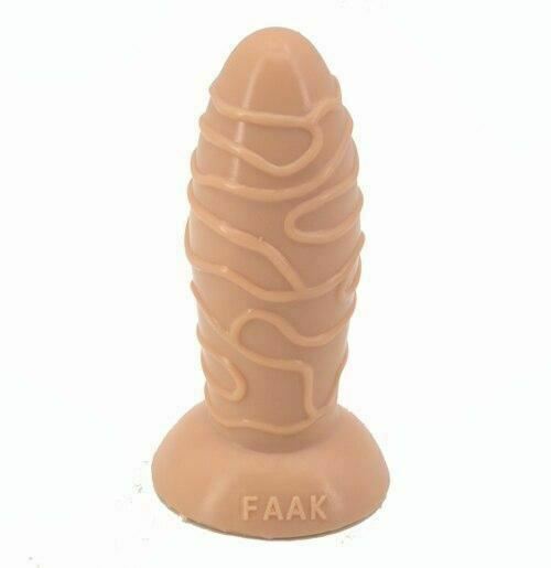 Faak 17Cm Silicone Butt Plug Anal Dildo Dong Thick Flesh