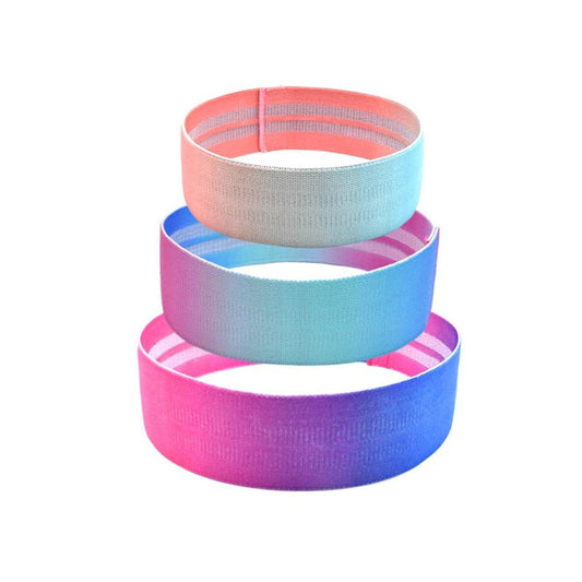Fabric Resistance Booty Bands 3 Set Hip Workout Squats Exercise Guide Bag Fitness