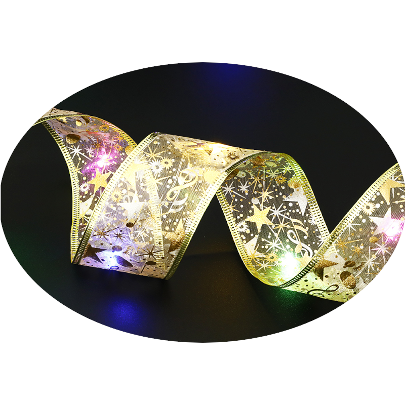 Product Information: Fairy Lights String Christmas Ribbon Bow Tie