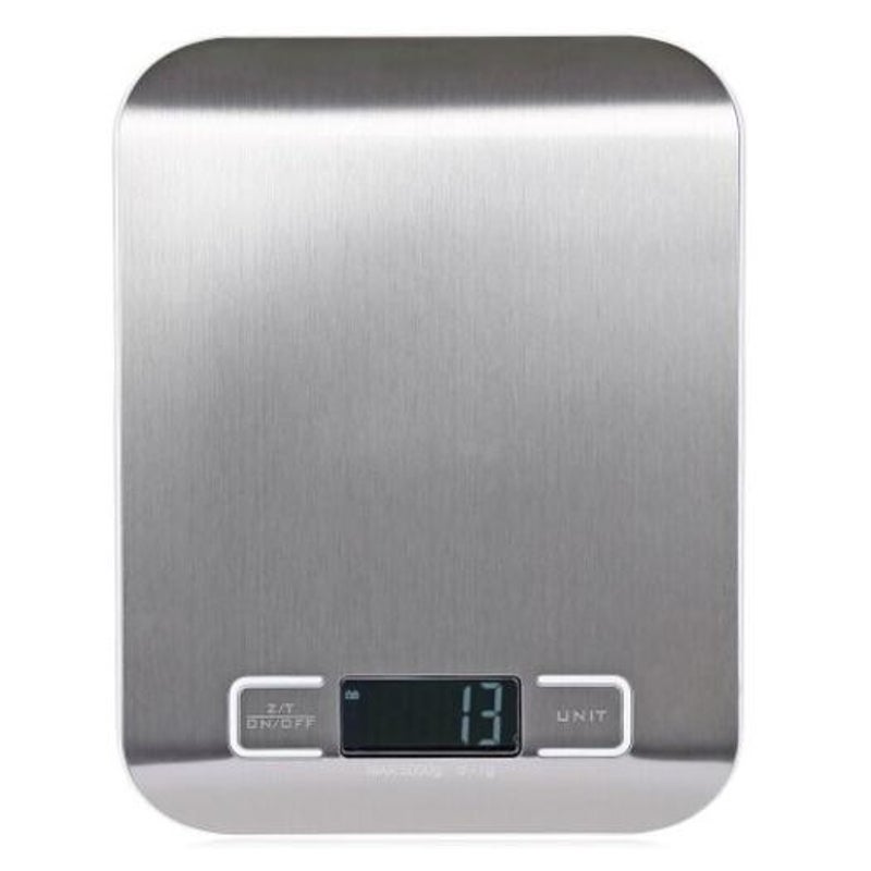 Famirosa 5000G / 1G Digital Lcd Electronic Scale Kitchen Tool Silver