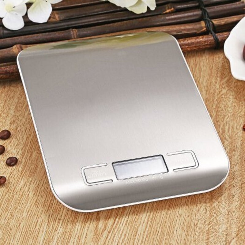 Famirosa 5000G / 1G Digital Lcd Electronic Scale Kitchen Tool Silver