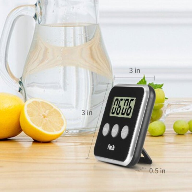 Fj231 Digital Kitchen Timer With Big Display Loud Alarm Foldable Stand Countdown