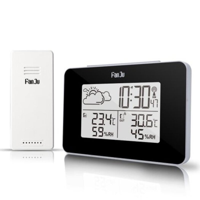 Fj3364 Weather Station Alarm Clock Monitor Temperature Humidity With Outdoor Sensor