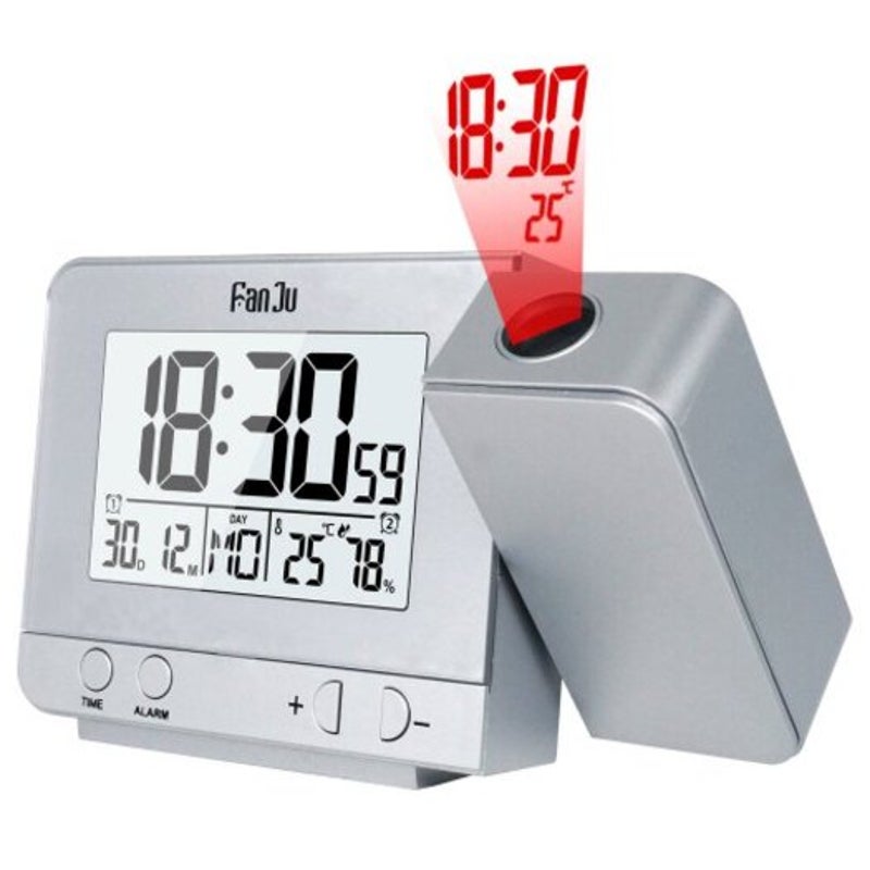 Fj3531s Projection Alarm Clock Temperature Time With Usb Charger Port Humidity