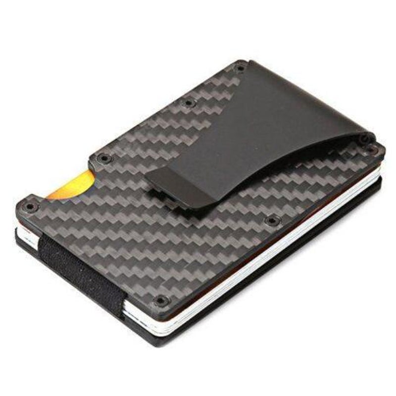 Fashion Carbon Fiber Card Bag Black