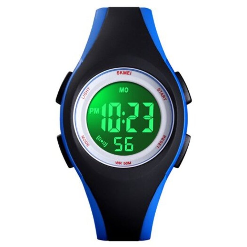 Veile Studios Fashion Children Clock Kids Watch Pu Sport Digital Color Multi A