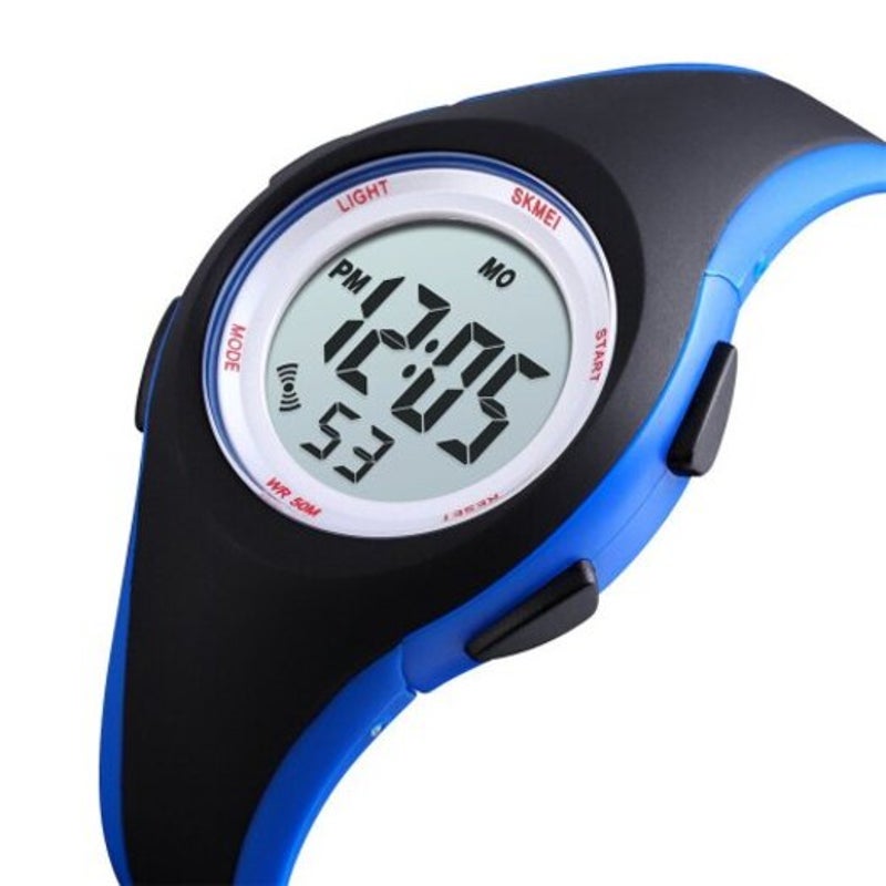 Veile Studios Fashion Children Clock Kids Watch Pu Sport Digital Color Multi A