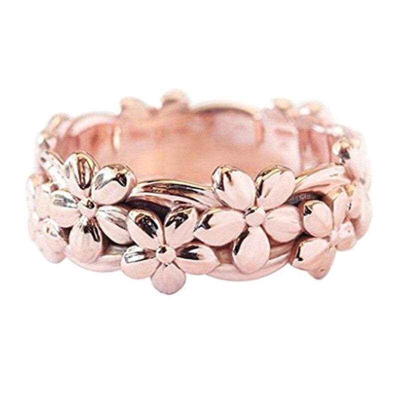 Veile Studios Rings Fashion Plum Blossom Flower