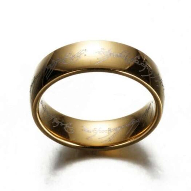 Veile Studios Fashion The Lord Of Rings For Men 18K Gold Plating Stainless Steel Jewelry Us 13