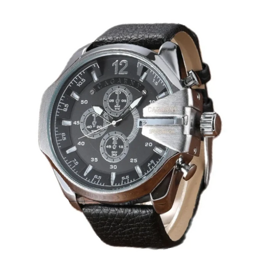 Veile Studios Fashion Casual Watches For Men Waterproof Classic Leather Man's Quartz