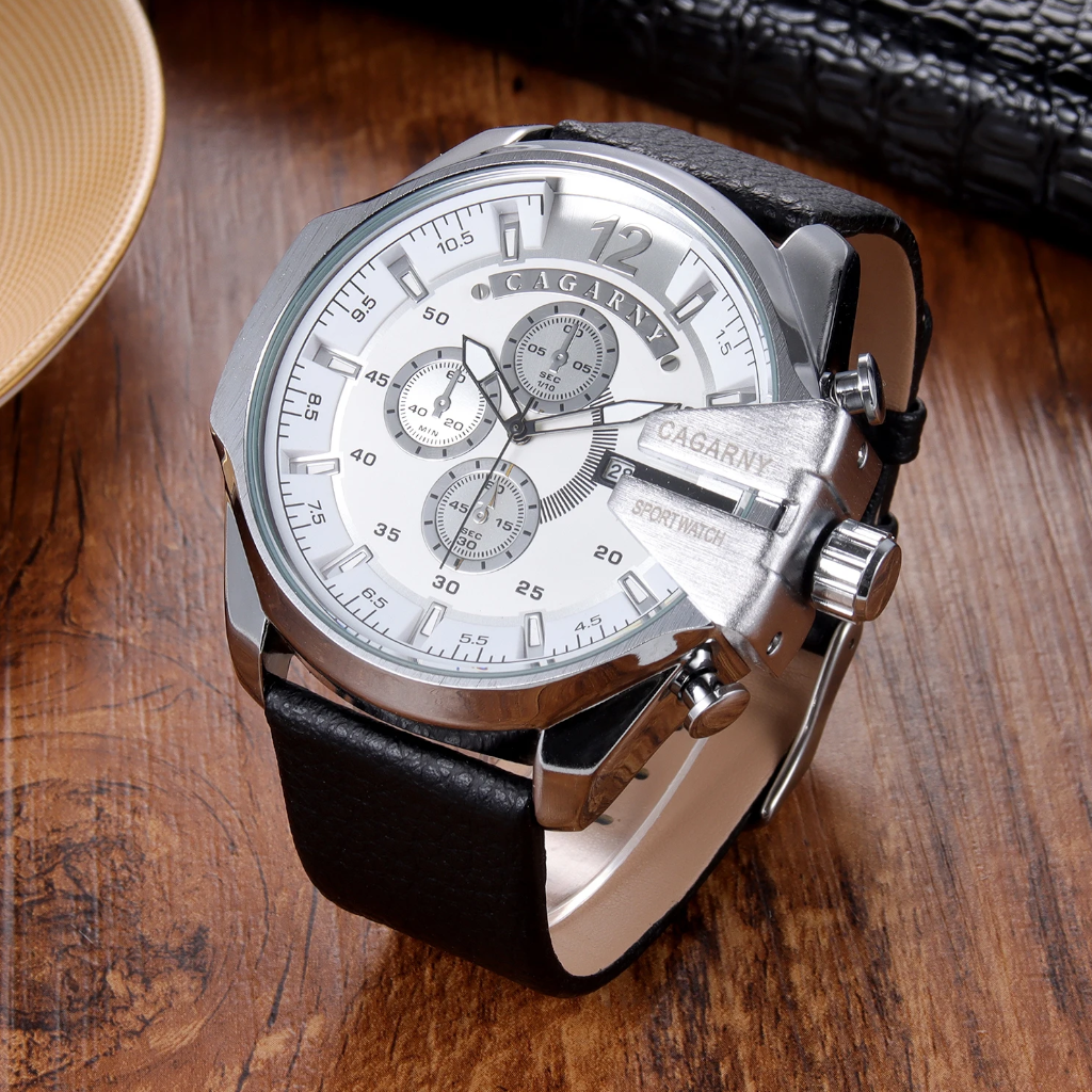 Veile Studios Fashion Casual Watches For Men Waterproof Classic Leather Man's Quartz