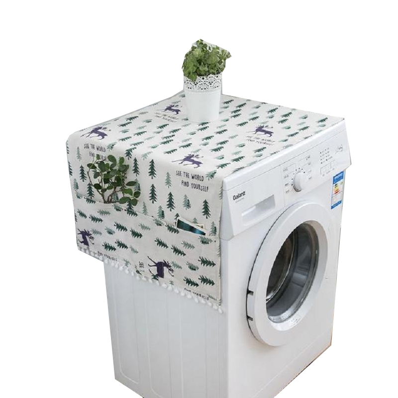 Washing Machine Cover With Pocket Multifunction Refrigerator Dust