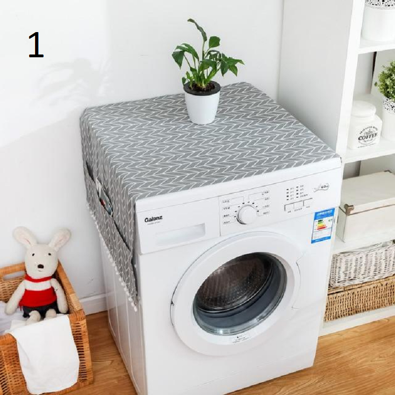 Washing Machine Cover With Pocket Multifunction Refrigerator Dust