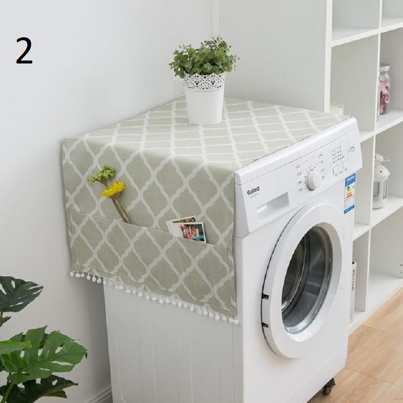 Washing Machine Cover With Pocket Multifunction Refrigerator Dust