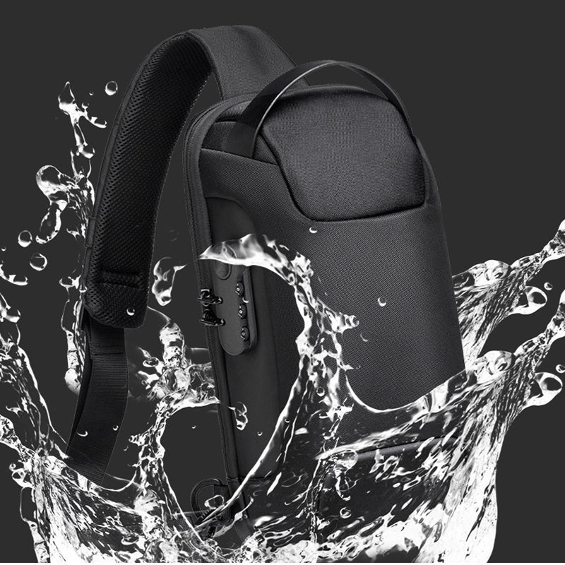 Waterproof Usb Antitheft Bag Men Oxford Crossbody Shoulder Sling Multifunction
