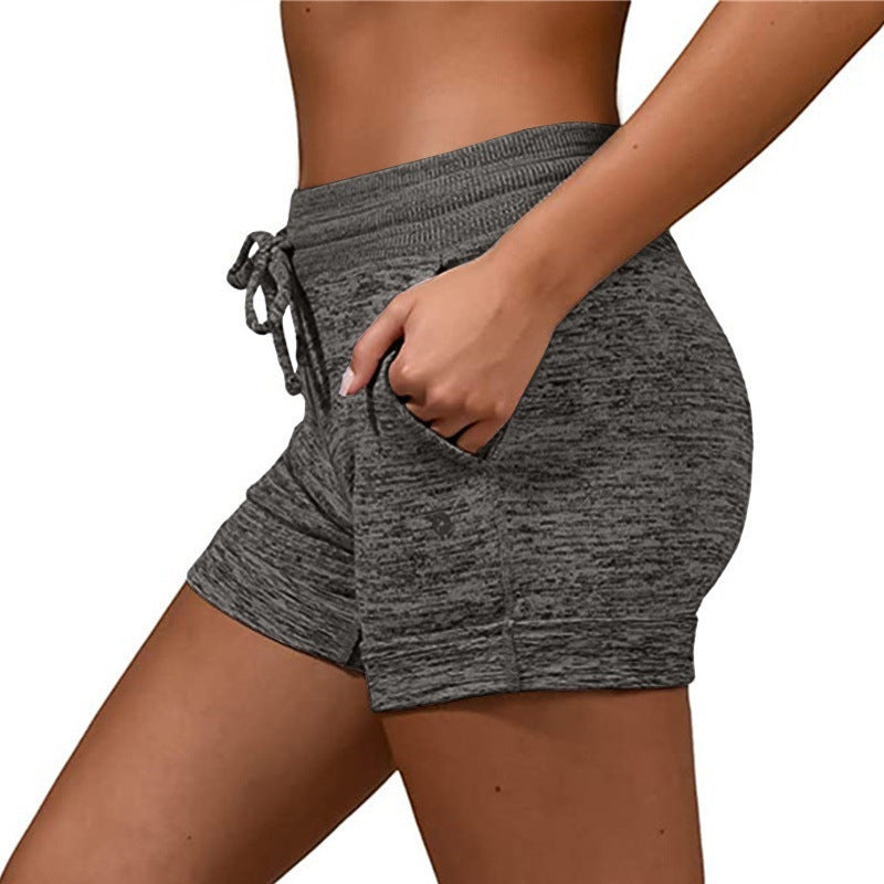 Women Shorts Quick-Dry Lace-Up Stretch Sports Pants