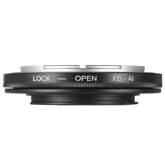 Fd - Ai Mount Adapter Ring With Aperture Control For Canon To Fit Nikon Lenses
