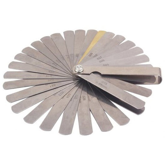 Feeler Gauge Metric Imperial 32 Blade Dual Reading Silver