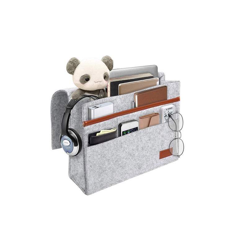 Storage Boxes Felt Bedside Table Bag Organiser Multi Pocket Organisation