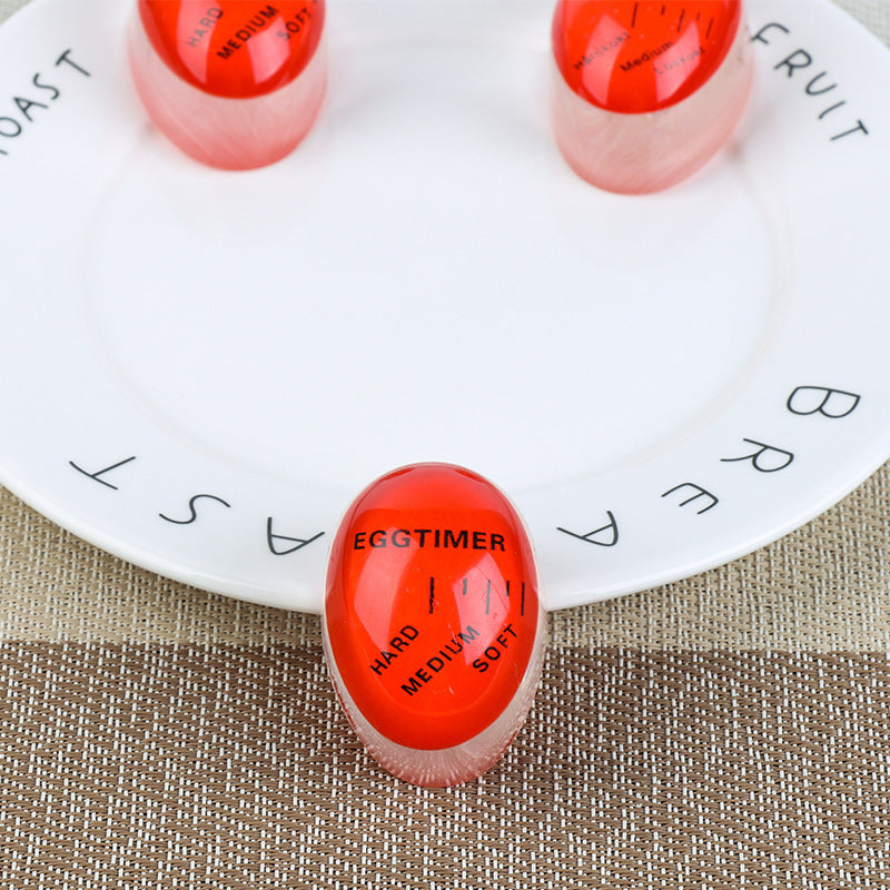 Egg Timer Perfect Colour Changing Yummy Soft Hard Boiled Eggs Cooking Kitchen Eco Friendly Resin Red Tools