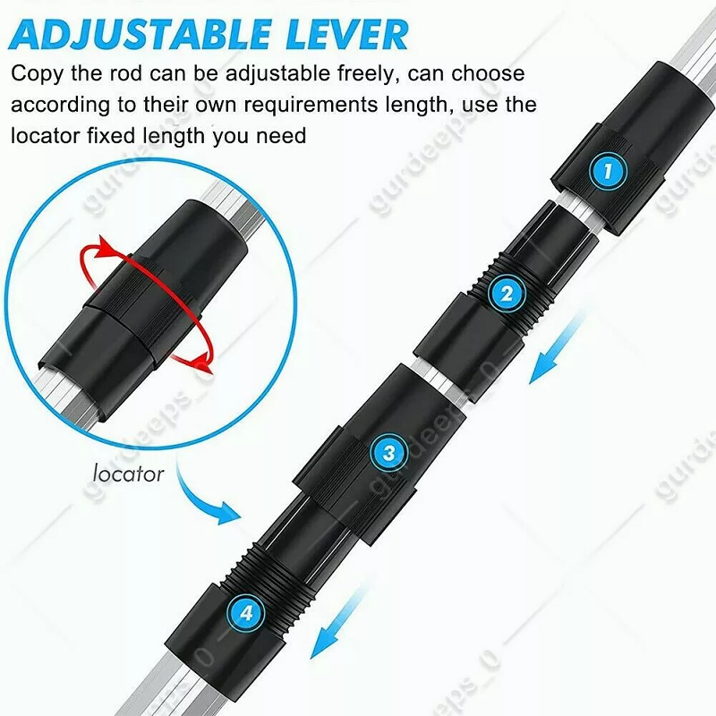 Fishing Net Landing Mesh Catch Tool Telescopic Pole Folding Handle Foldable